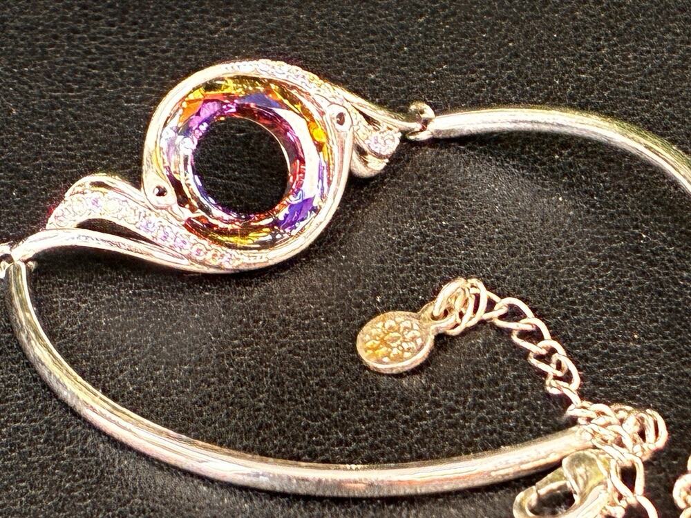 Kate Lynn Rise From the Ashes Phoenix Bracelet Adjustable Chain Austrian Crystal